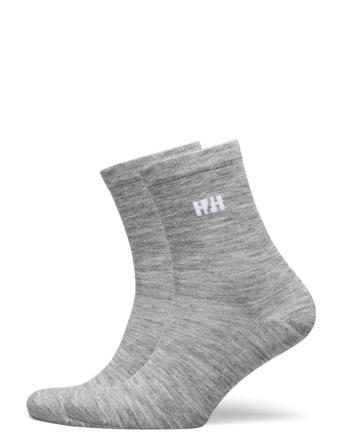 Everyday Wool Sock 2Pk Undertøy Grå Helly Hansen
