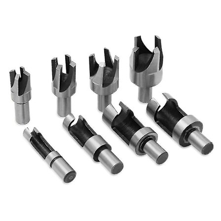 8 kpl pyöreitä puutyöstöteräpääjä - Sekalaiset koot: 6mm/10mm/13mm/16mm