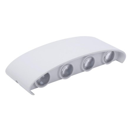 Led vägglampa 8w upp/ner belysning inomhus dubbelhuvud vägglampa