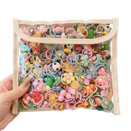 Hårpynt for barn Tegneserie Elastisk Bånd Baby Hode Lærreim