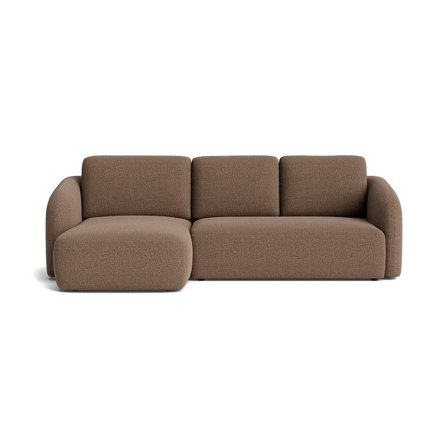 Savona chaiselong sovesofa, venstrevendt | opbevaring - Nordic Brun - 270x154x94 - Sofa, sovesofa, chaiselong