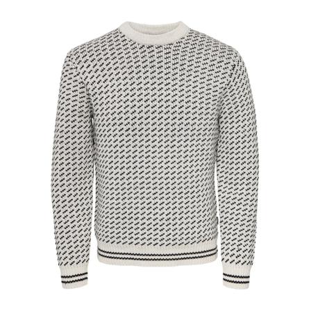 Only & Sons Round-neck Knitwear , Grijs , Heren , Maat: S Truien & Vesten