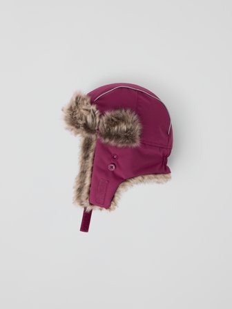 Polarn O. Pyret - Windproof padded hat ARCTIC - 56 - 58 - Childrenswear - pink