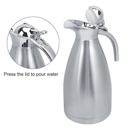 2L Rustfritt Stål Husholdning Utendørs Vann Kaffe Flaske Vakuumisolert Termos