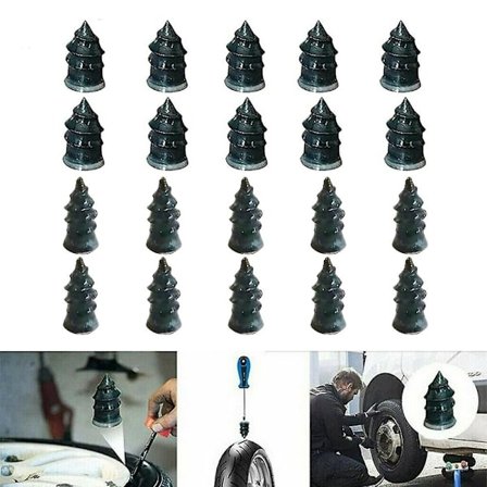 10st Tubeless Tire Vacuum Tire Repair gummispik för bilmotorc