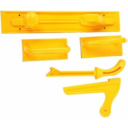 5 stk. sikkerheds skubbeklods sæt, tilbehør til rundsav, træbearbejdning, fræsebordværktøj, brug på rundsave, afrettere, båndsave