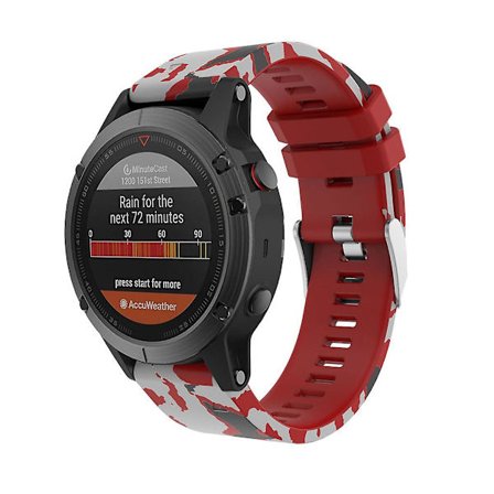 För Garmin Forerunner 945/935 tryckt silikon snabbfrigörande remC