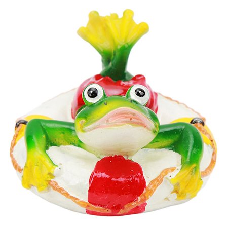2024 Froskedam Ornamenter Resin Fargefast Enkelt Flyte Vann Flytende Frosk Hage Statue for Hjem Hage Yard Svømmering Frosk