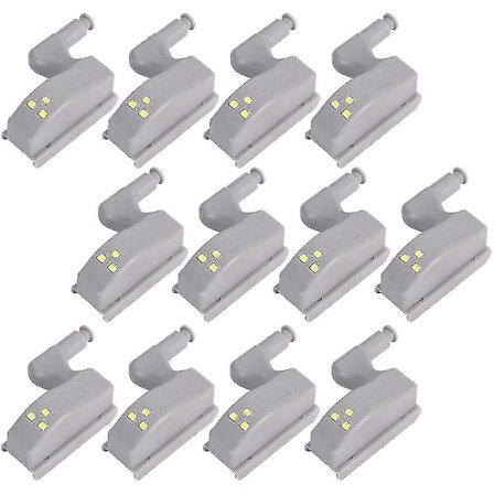 12-pack LED-sensorlampor - Batteridrivna lampor för hem och garderob