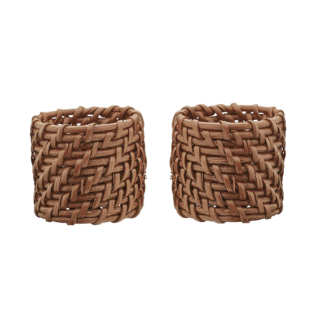 Svanefors Serviettringer Zoe Brun 2pk