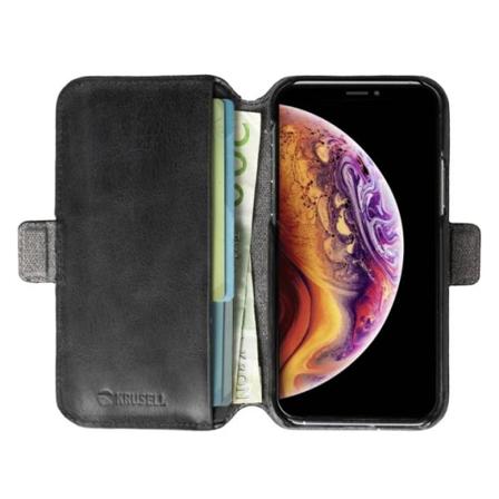 Krusell Sunne 2i1 Löstagbart Plånboksfodral till iPhone 11 Pro, Svart Svart