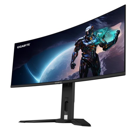 Gigabyte OLED WQHD Curved Gaming Monitor MO34WQC2 - 34 Zoll, 3440 x 1440, 240Hz, 0,03ms, KVM, 250 cd/m², FreeSync Premium Pro, DisplayHDR True Black