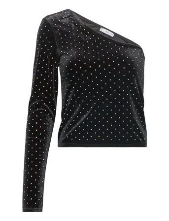 Mango | Strass Velvet Top | S