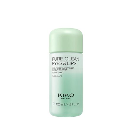 Kiko Milano Pure Clean Eyes & Lips 125 ml, Skincare, Renseprodukter, Øjenmakeupfjerner