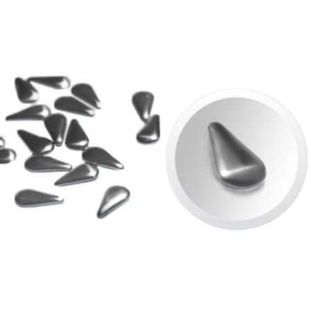 Negledekorationer / dekoration - Drop - Sølv - #8