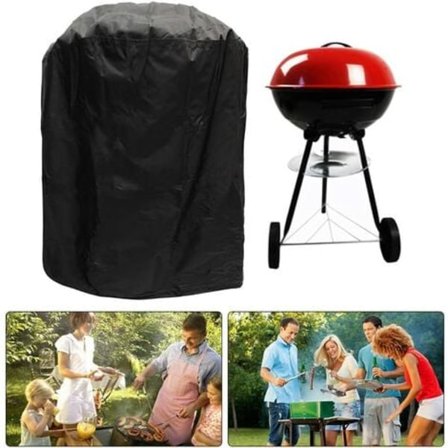 Rund BBQ-trekk, Rund BBQ-trekk, Weber BBQ-trekk, Rund BBQ-trekk Vanntett Oxford-stoff Anti-UV/Regntrekk med oppbevaring