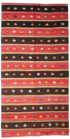 Vintage Kilim Vintage Turquia Tapete 181X357 Lã