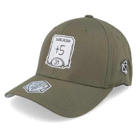 Critiql Hit - Groen flexfit Cap - Sarcasm Ability Wooly Combed Olive Flexfit @ Hatstore