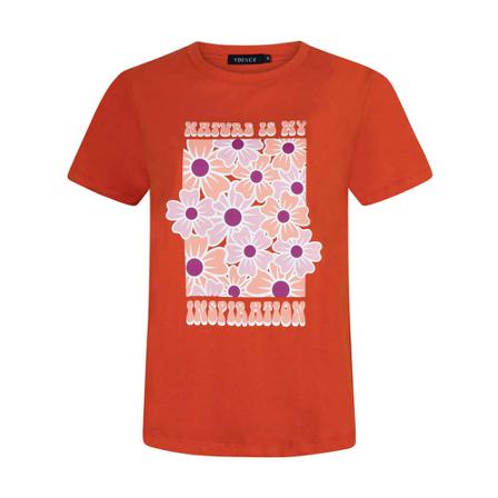 Ydence T-shirt , Oranje , Dames , Maat: XS