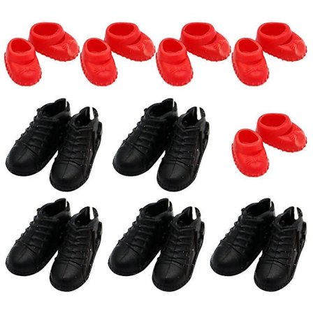 10 par dukketilbehør miniature dukkesko miniature sko dukkehus forsyninger