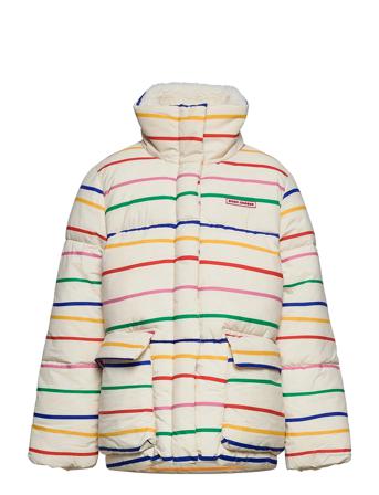 Multicolor Stripes Padded Jacket Patterned Bobo Choses