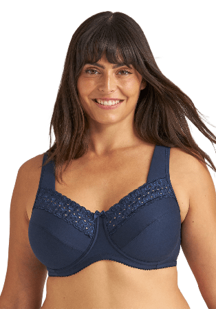 Miss Mary of Sweden Broderie Anglaise Bh Dam Blå H100