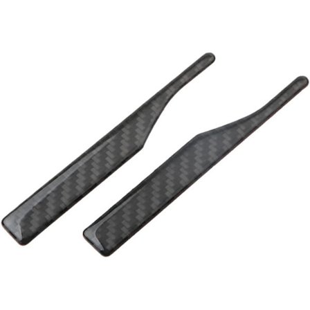 Beskyttelsesklistermærker til bilsidespejle, 1 par kantbeskyttelse til bilsidespejle, antikollisionsstrimler til bil, til alle køretøjer, sort