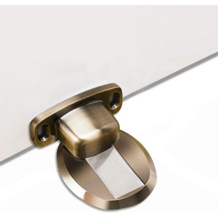 Magneettinen ovenpysäytin metallista, kestävä ovenpysäytin 3M itseliimautuvilla ruuveilla, piilotettu lattiakiinnitys