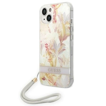 Guess GUOHCP14MHFLSU iPhone 14 Plus 6,7 "lilla / lilla hardcase Blomsterrem