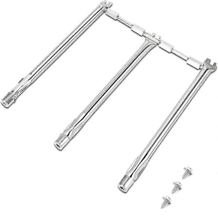 Brenner 18" for Weber Spirit 300-serien E310 S310 E320 S320, erstatningsbrennerør for Weber E330 S330 SP-330, Weber Spirit II 310-serien St...