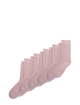 minipop Minipop Noos Bamboo Socks 5 Pack - Pink - 19/22Y