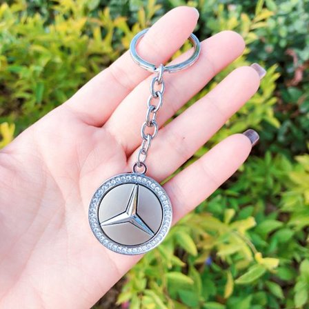 Benz nøkkelring Billemblem nøkkelring Diamant tilbehør Passer til