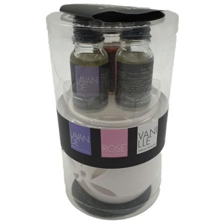 Aromalampa Med 3 Doftoljor White