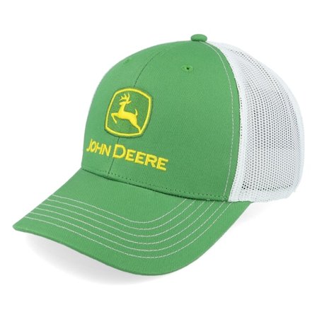 John Deere - Green - trucker - Cap - Logo Embroidery White/Green Trucker - Hatstore