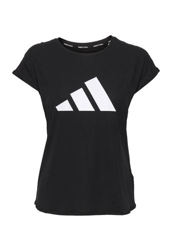 3-Stripes Training Tee W T-shirts & Tops Short-sleeved Musta Adidas Performance