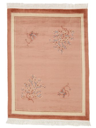 China 90 Line Rug Hand Knotted 170X230 Brown/Orange China