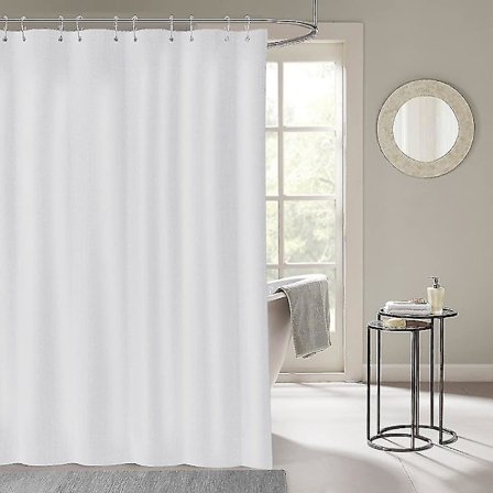 Duschdraperi 240 X 200 cm, Mögelresistent, Vattentätt, Tvättbart, Antibakteriellt, Vitt