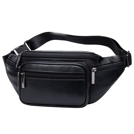 Vintage Læder Lændetaske til Mænd Taljepose Hofte Pung Telefon Bum