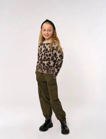 The New Tnpamilla Jacquard Pullover - Brown - 146/152