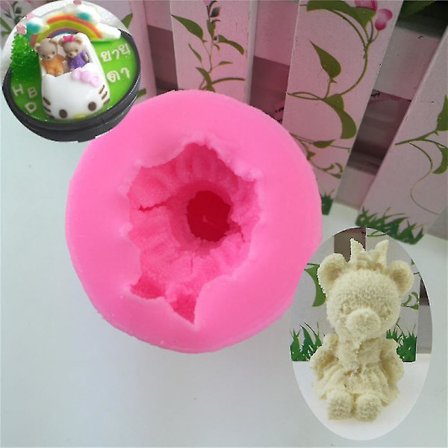 3d hona björn form silikon form