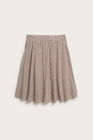 Kappahl | Spódnica w kratę, z kory Brązowy L | Brązowy