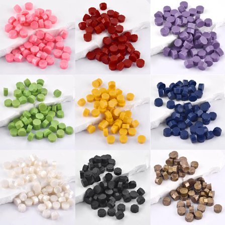 50pcs Vintage Wax Seal For Stamps Retro wax print Beads Sealing Macaron gold Wedding Birthday wax lacquer for seals Lacre