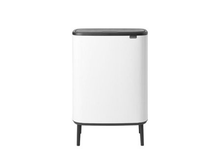 BRABANTIA Papperskorg Bo Touch Bin HI 60L Vit - Lyreco - Städ och hygien - Avfallshantering och källsortering - Papperskorgar