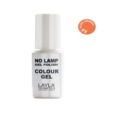 Layla No Lamp Gel Polish Colour Gel colore n.22 Fluo Orangy 10ml