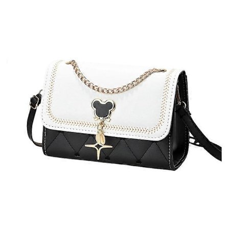 Dameveske mobiltelefonveske trendy enkel dame skulderveske magnetisk spenne liten firkantet veske