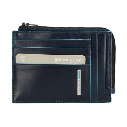 Piquadro Pu1243b2r Card Holder Blå, Herre Punge og Kortholder, Størrelse: ONE Size