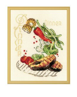 Broderipakke Bilde På grillen - Riolis