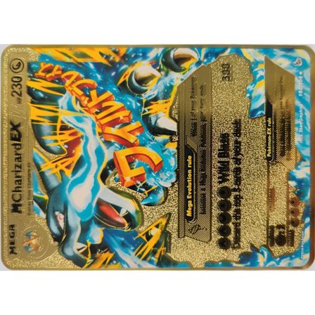 Cross-Border Dedikeret Ny Pocket Monster Spray Dragon Game Special Card Collection Metal Kort Regnbue Kort Sprog