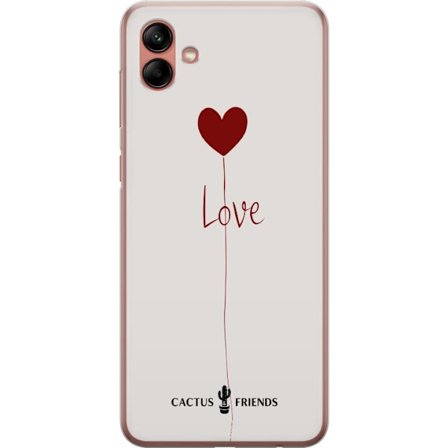 Yhteensopiva Puhelinkuori Samsung Samsung Galaxy A04 Cactus and Friends - Love Balloon Minimal