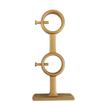 Dubbla Gardinstångsbeslag, 2 st Väggfästen för 15-25 mm Diameter